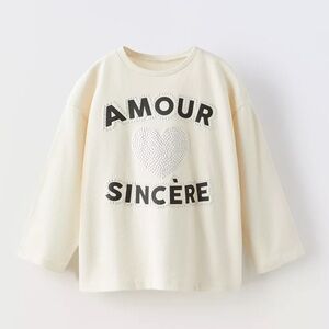 Zara Beige Kids Tee